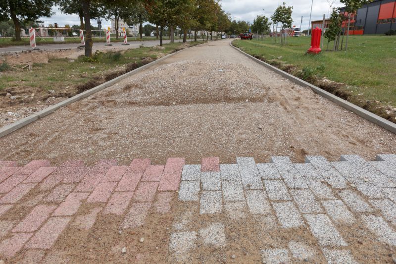Paved Walkway Construction