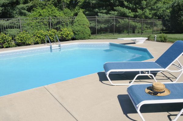 Poolside Concrete Installation in Arroyo Grande
